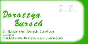 dorottya bursch business card